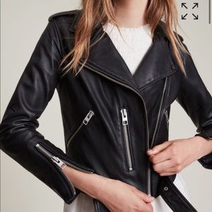 All Saints Balfern Biker Leather Jacket NWT